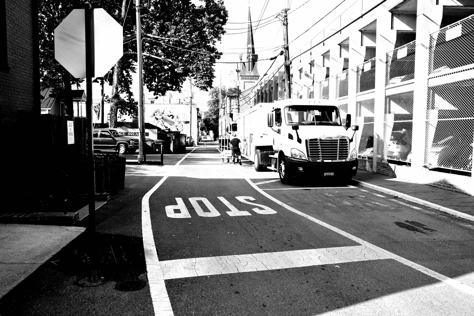 Urban Silence in Monochrome