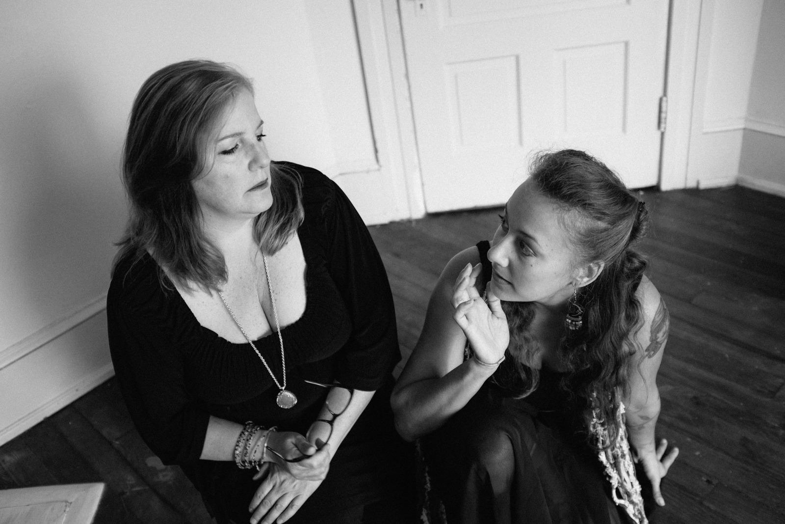 Intimate Conversation in Shadows