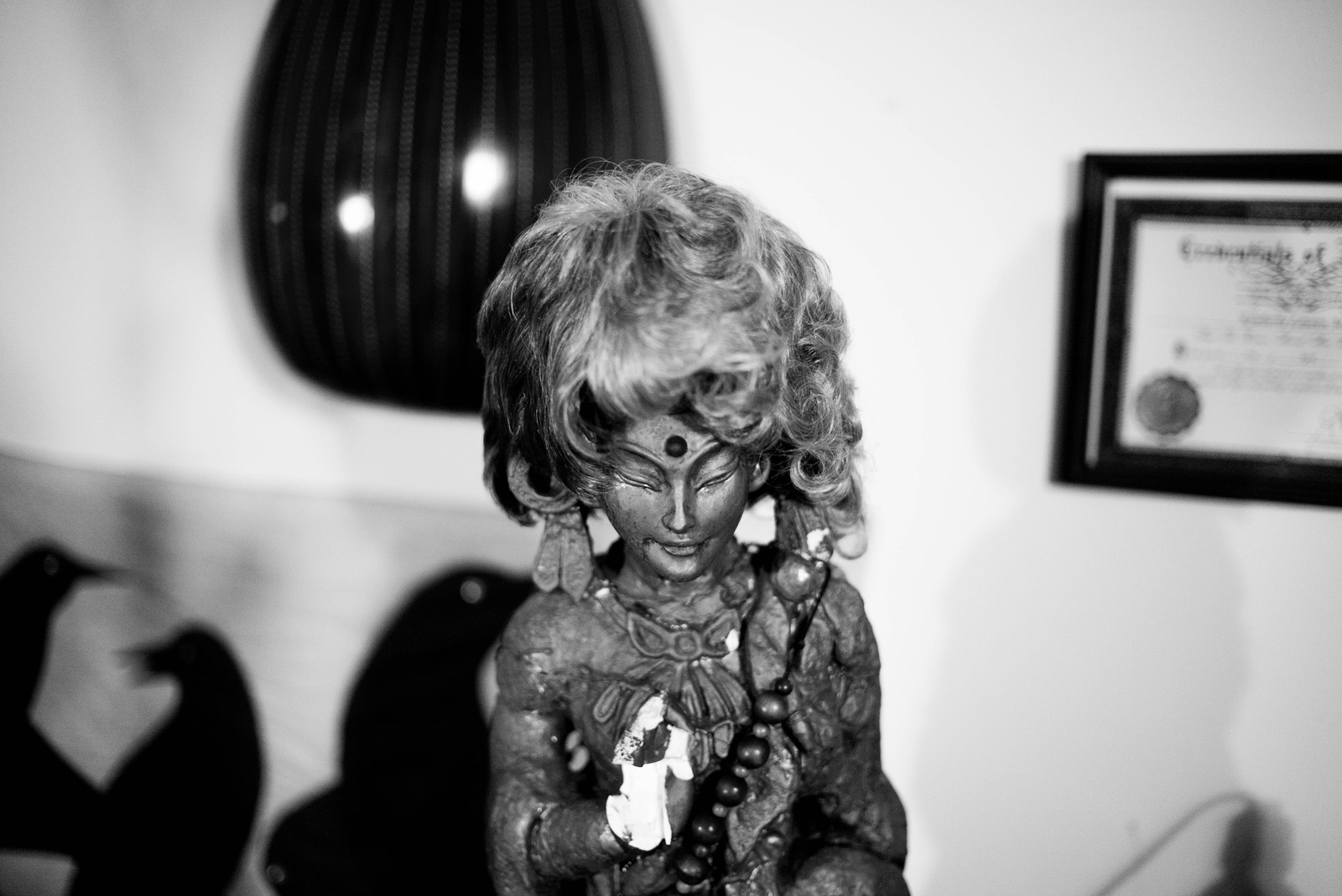 Mystical Figurine in Shadows