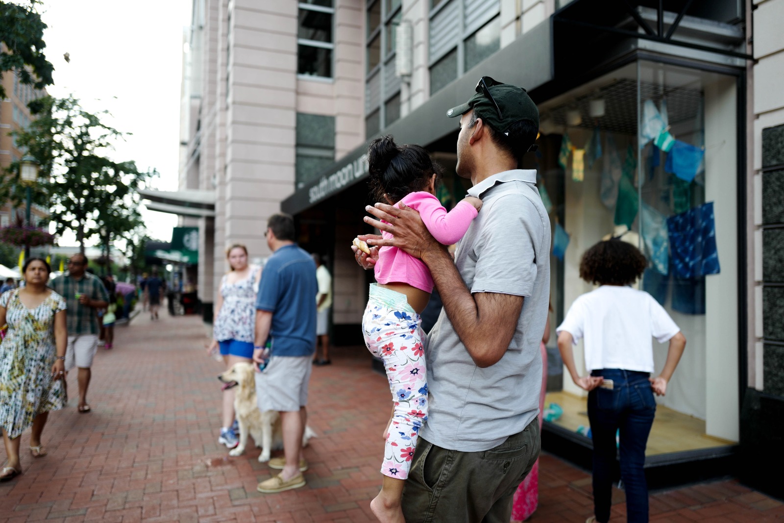Urban Stroll with Child