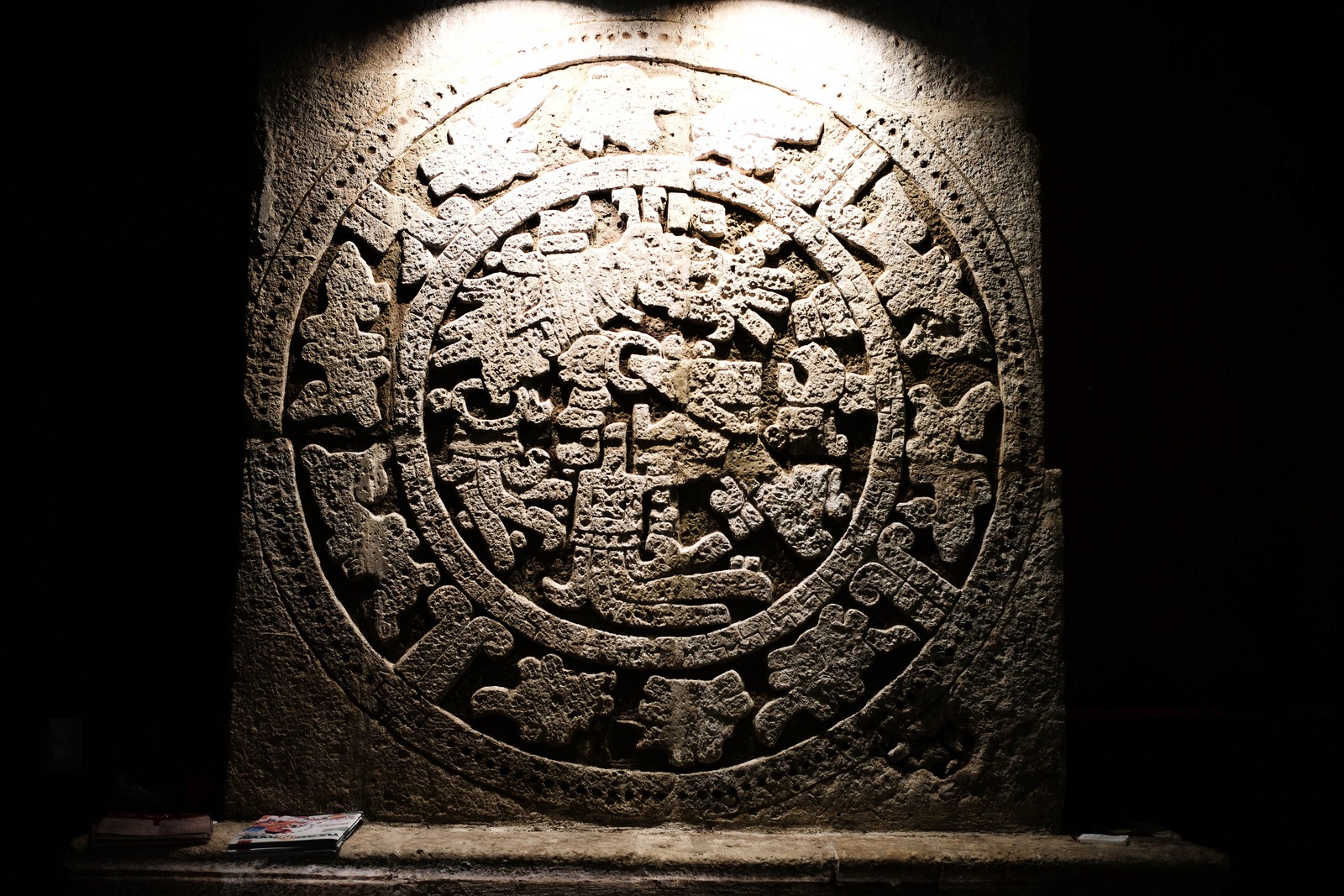 Ancient Stone Relief Illuminated