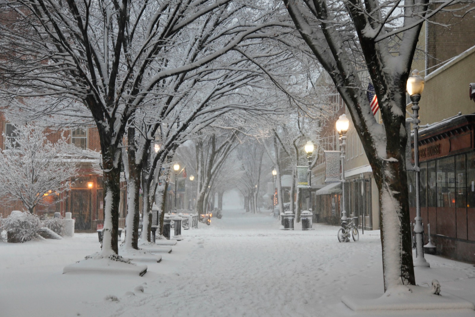 Silent Winter Street
