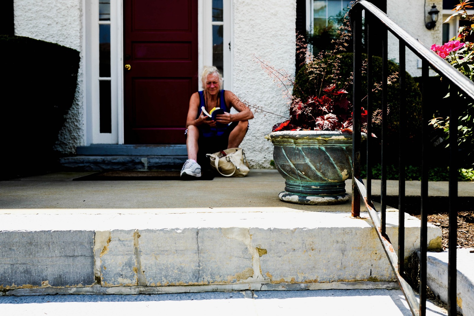 Quiet Moments on the Steps