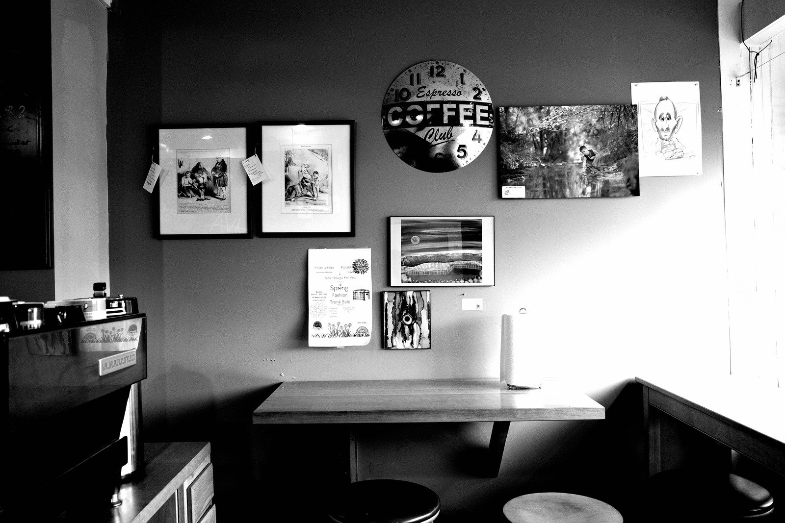 Quiet Corner in Black and White