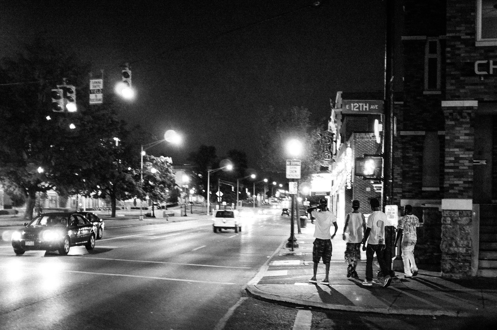 Night Stroll in Shadows