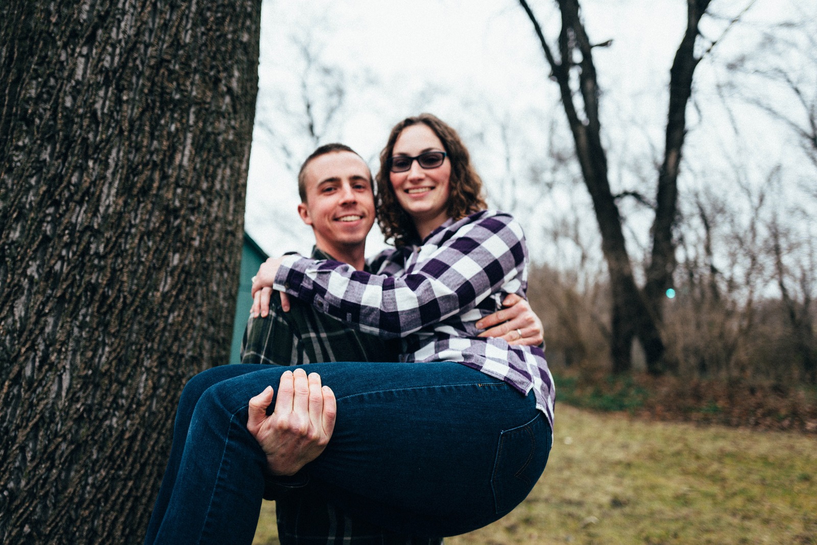 Joyful Embrace in Nature