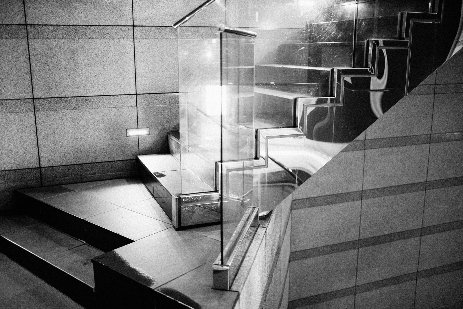 Abstract Staircase in Monochrome