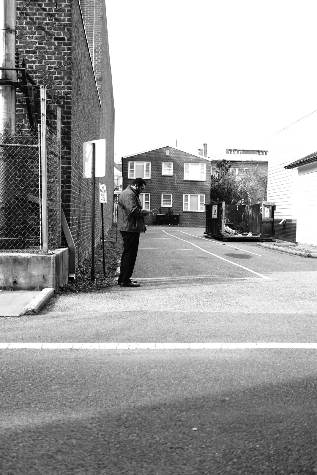 Urban Solitude in Monochrome