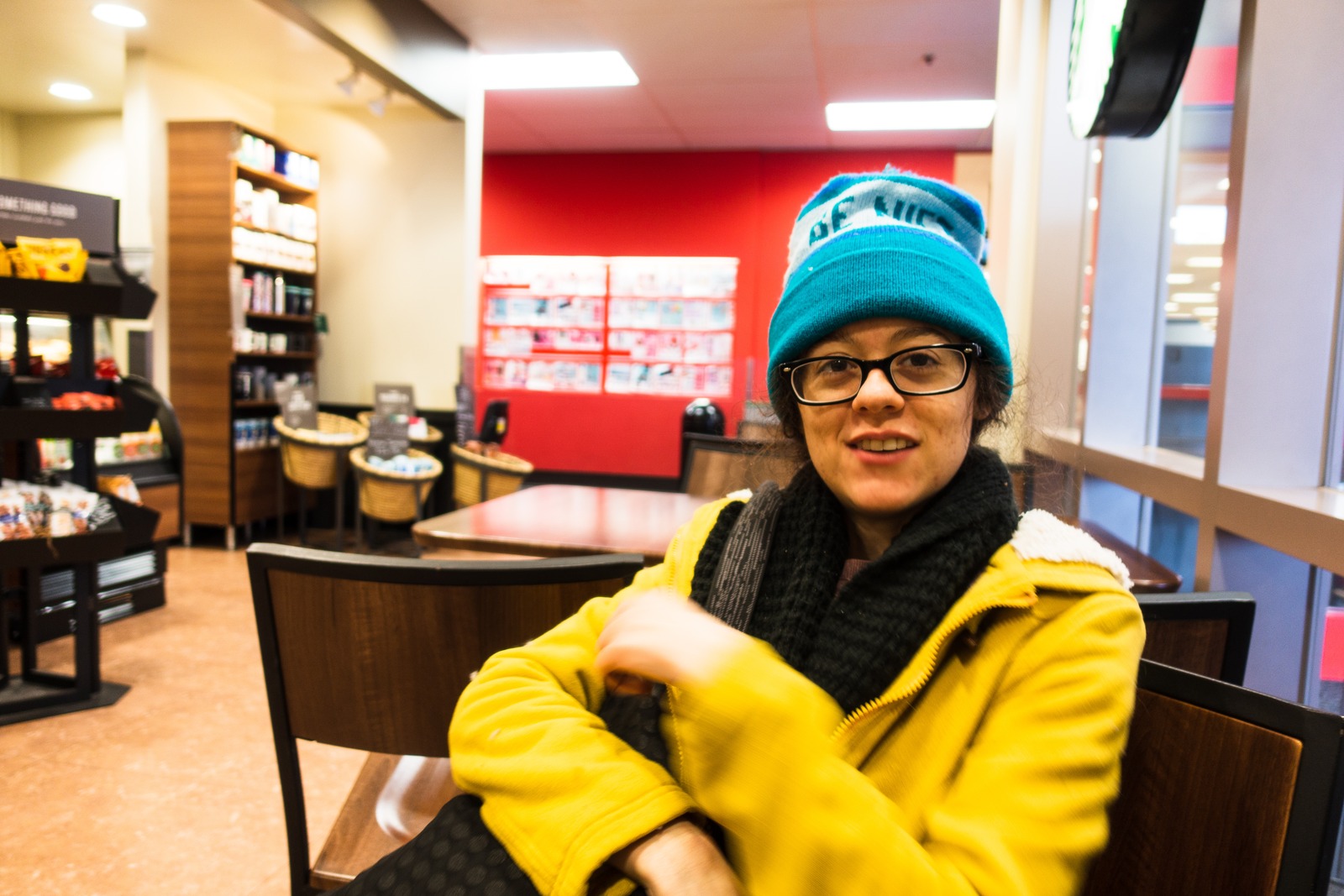 A Warm Moment in a Café