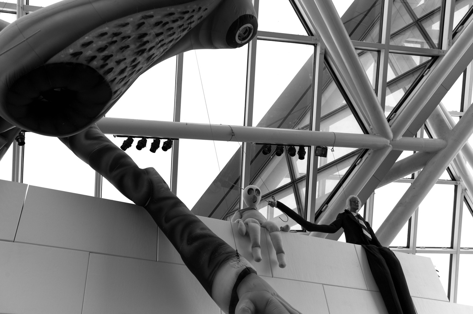 Surreal Figures in Monochrome