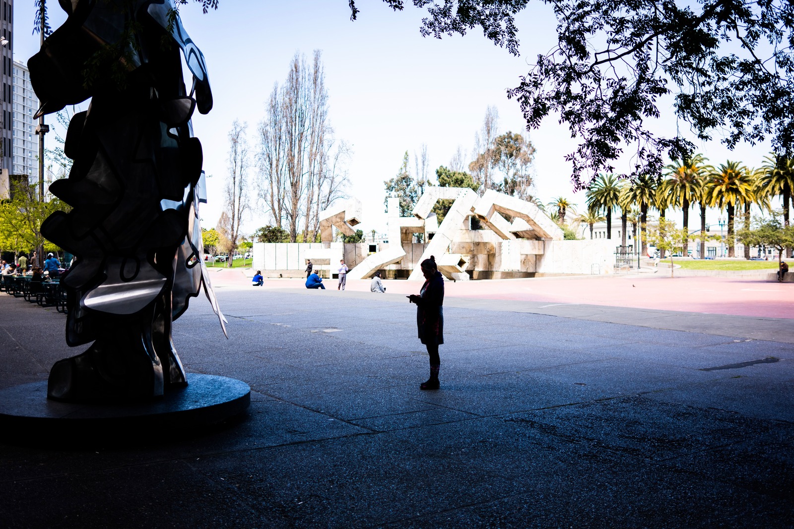 Silent Contemplation in the Park