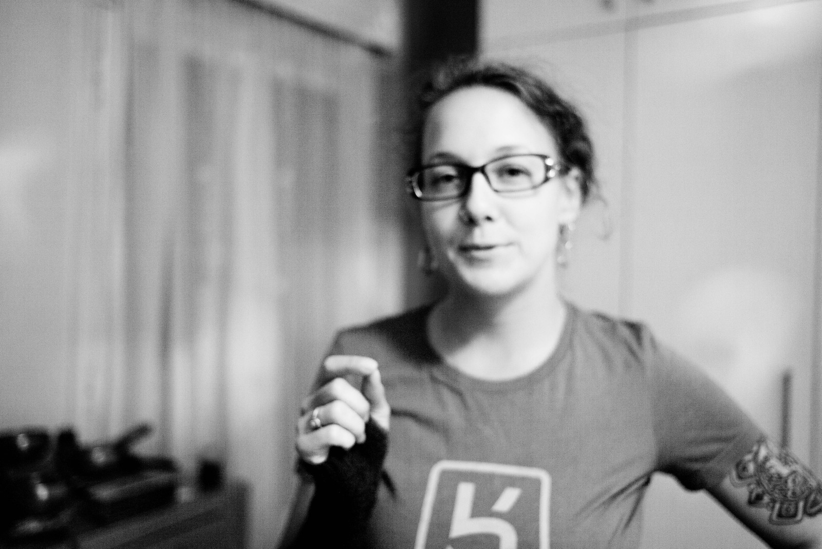 Candid Moment in Monochrome