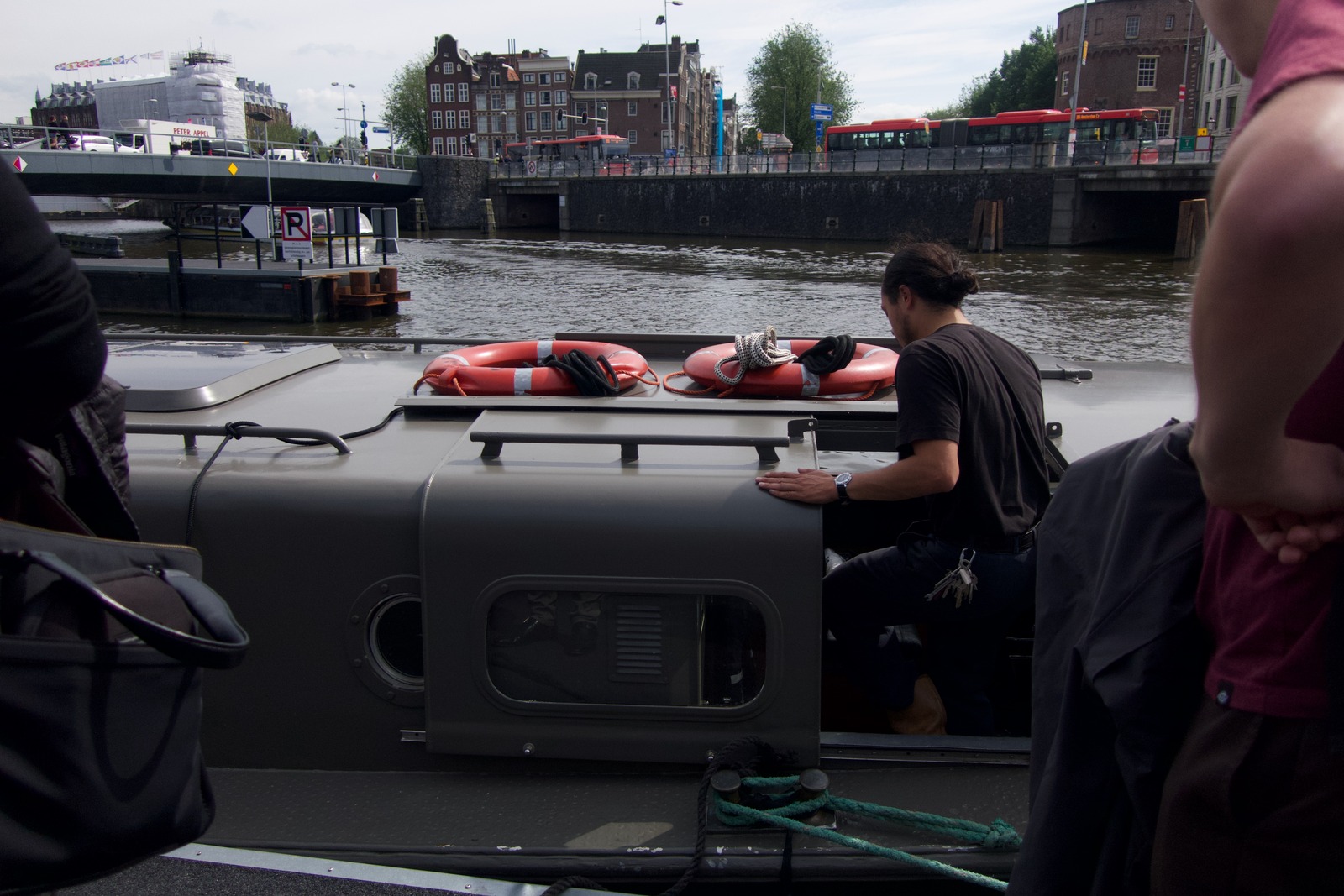 Man Boarded at the Canal