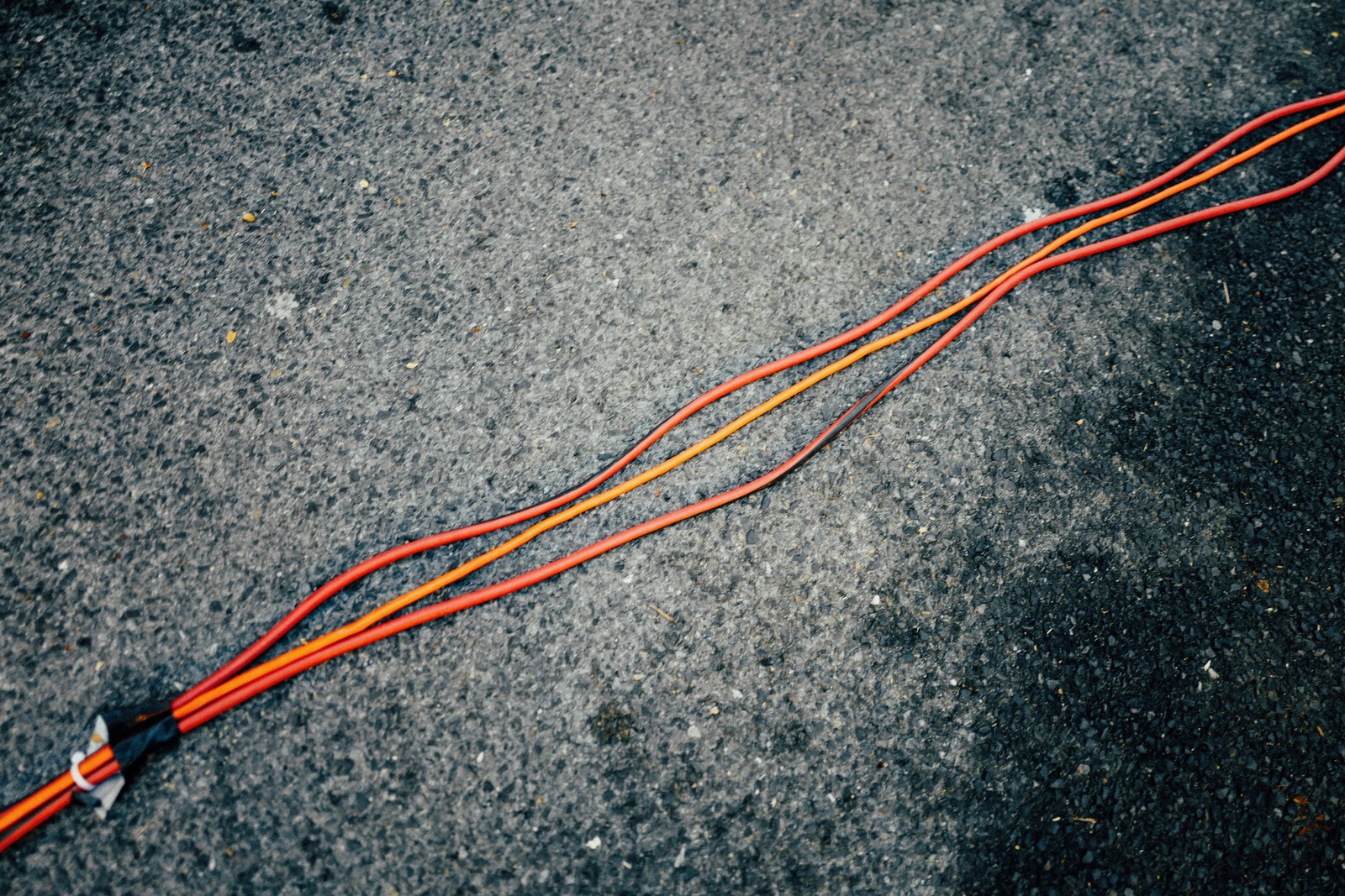 Tangled Lines on Asphalt