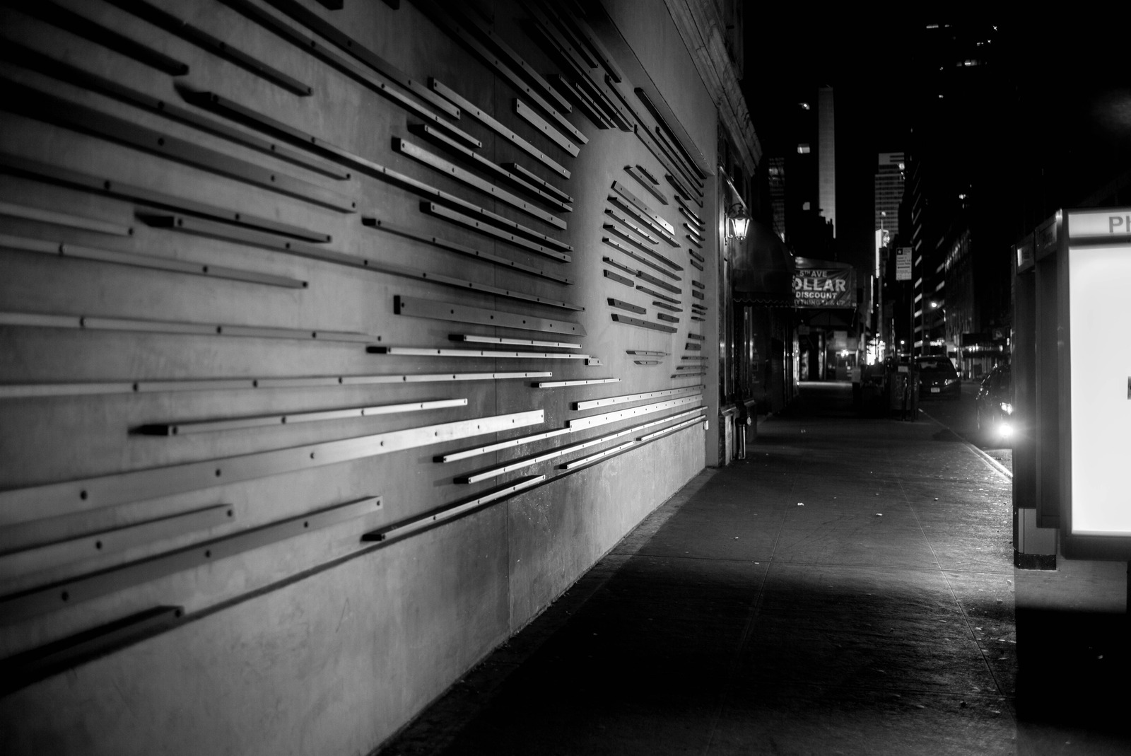 Urban Nightscape in Monochrome
