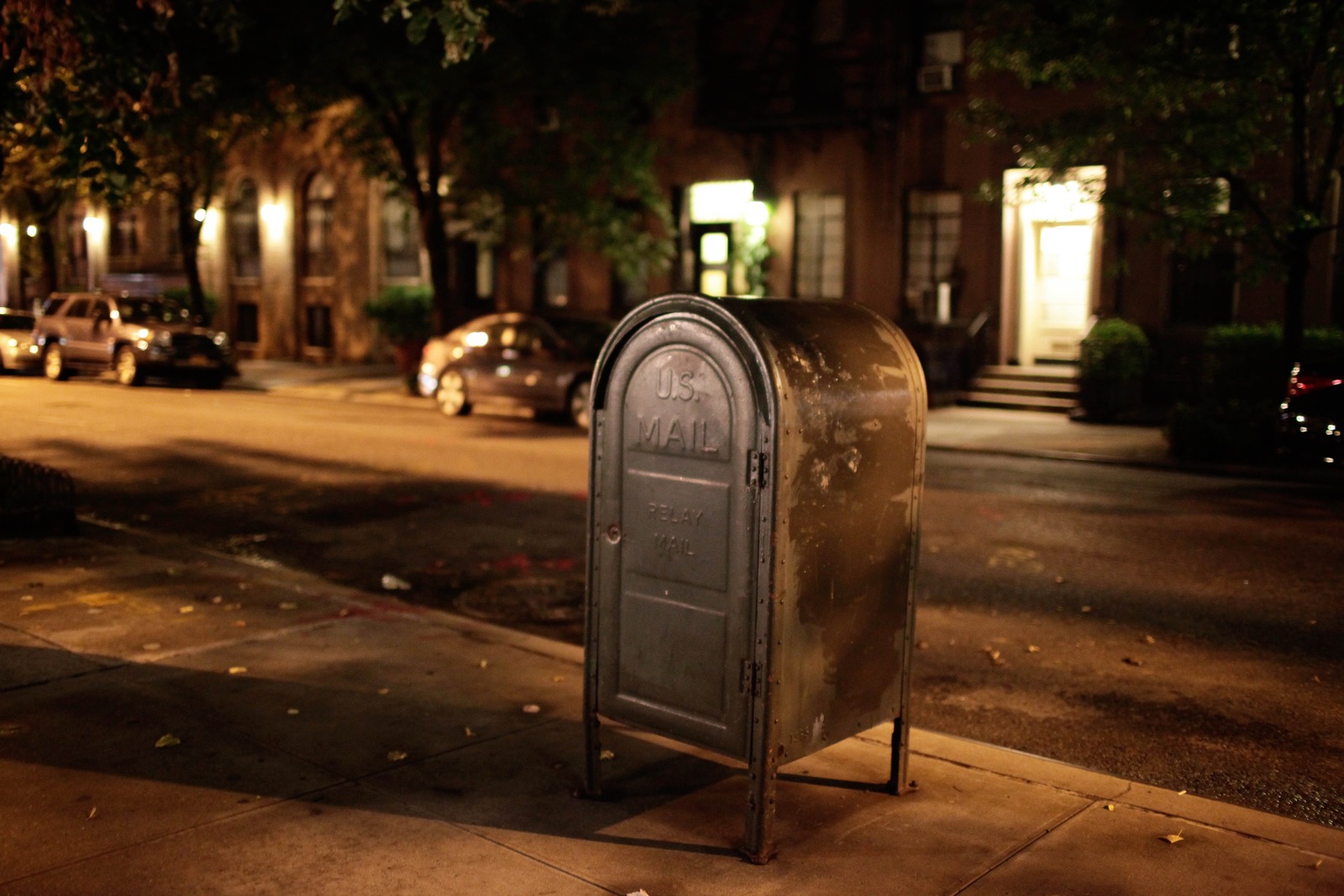 Urban Night Postal Stillness