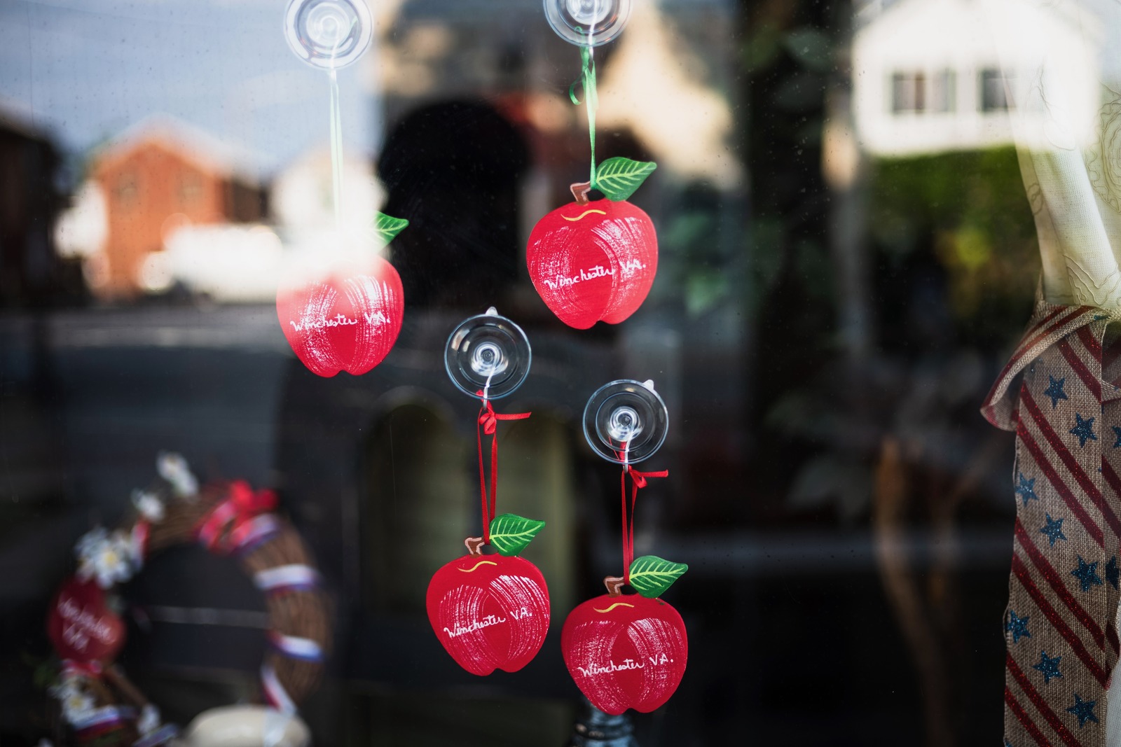 Apple Ornaments in Reflection