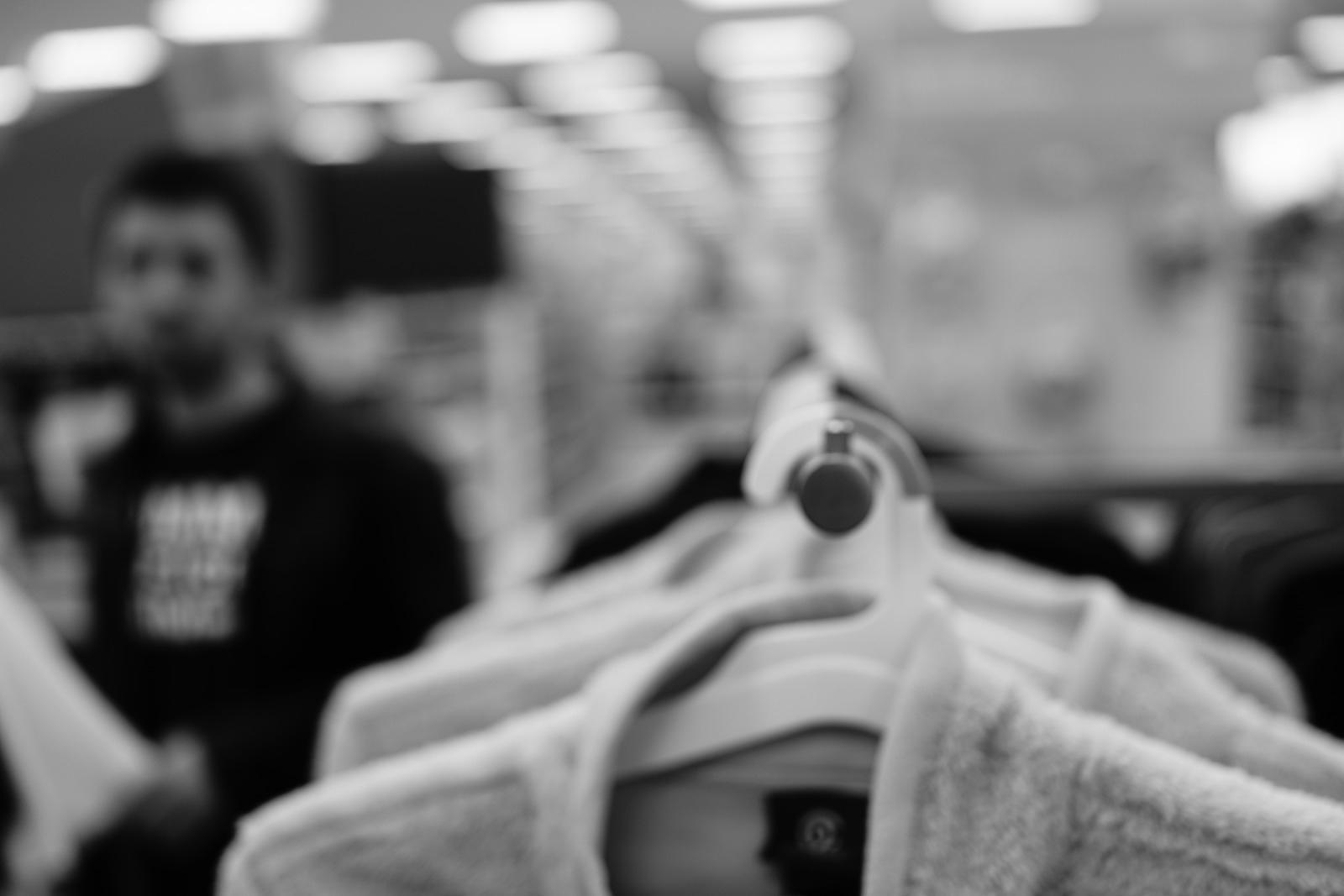 Blurry Reflection of Shopping