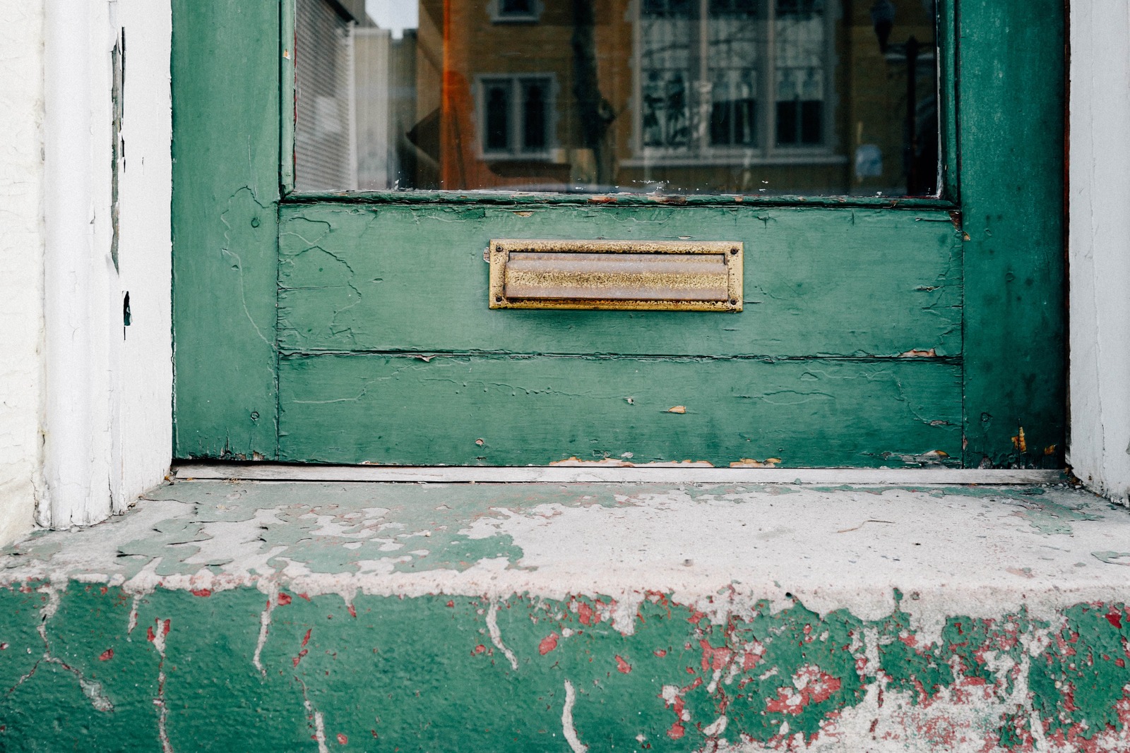 Weathered Green Doorway