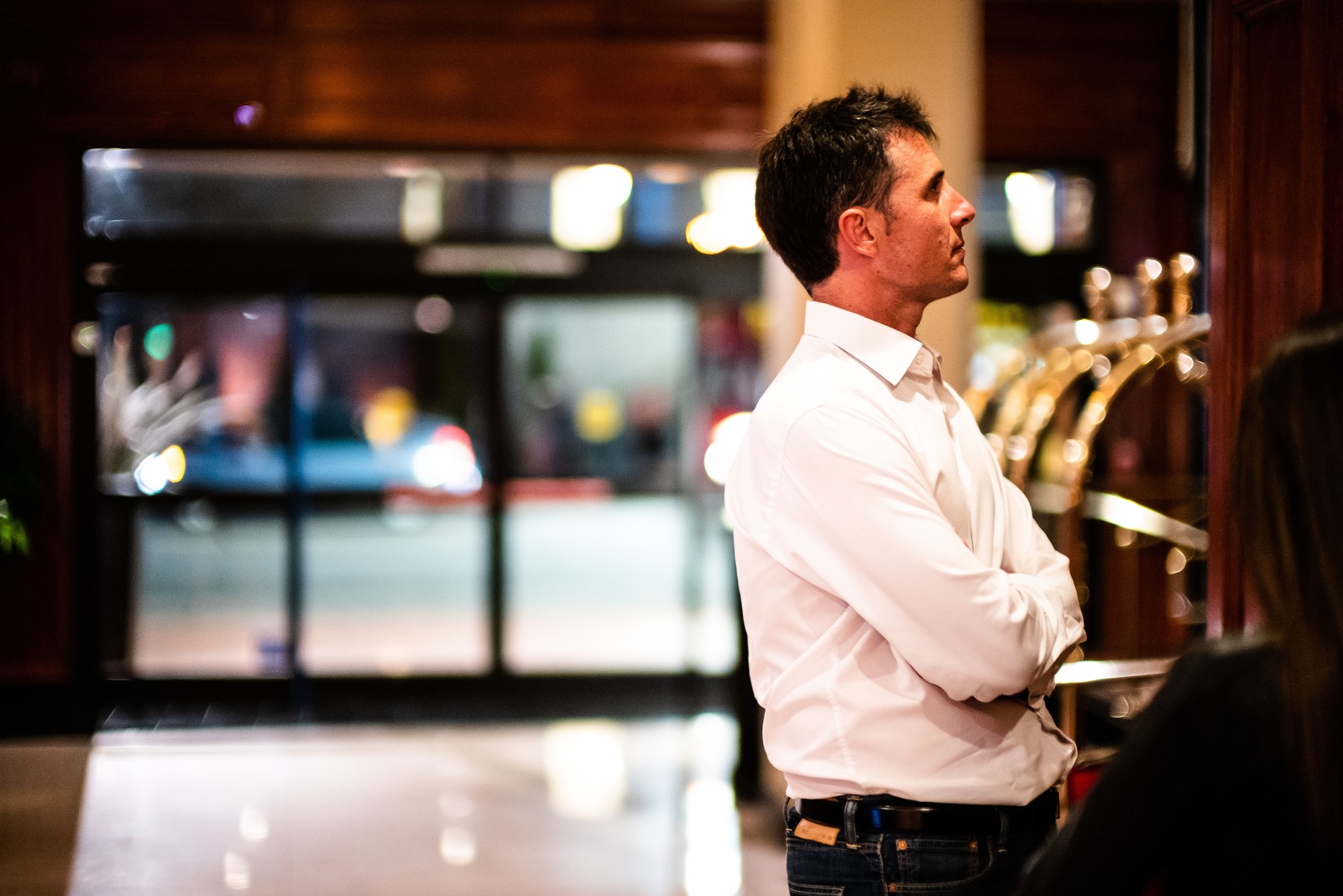 Contemplation in the Lobby