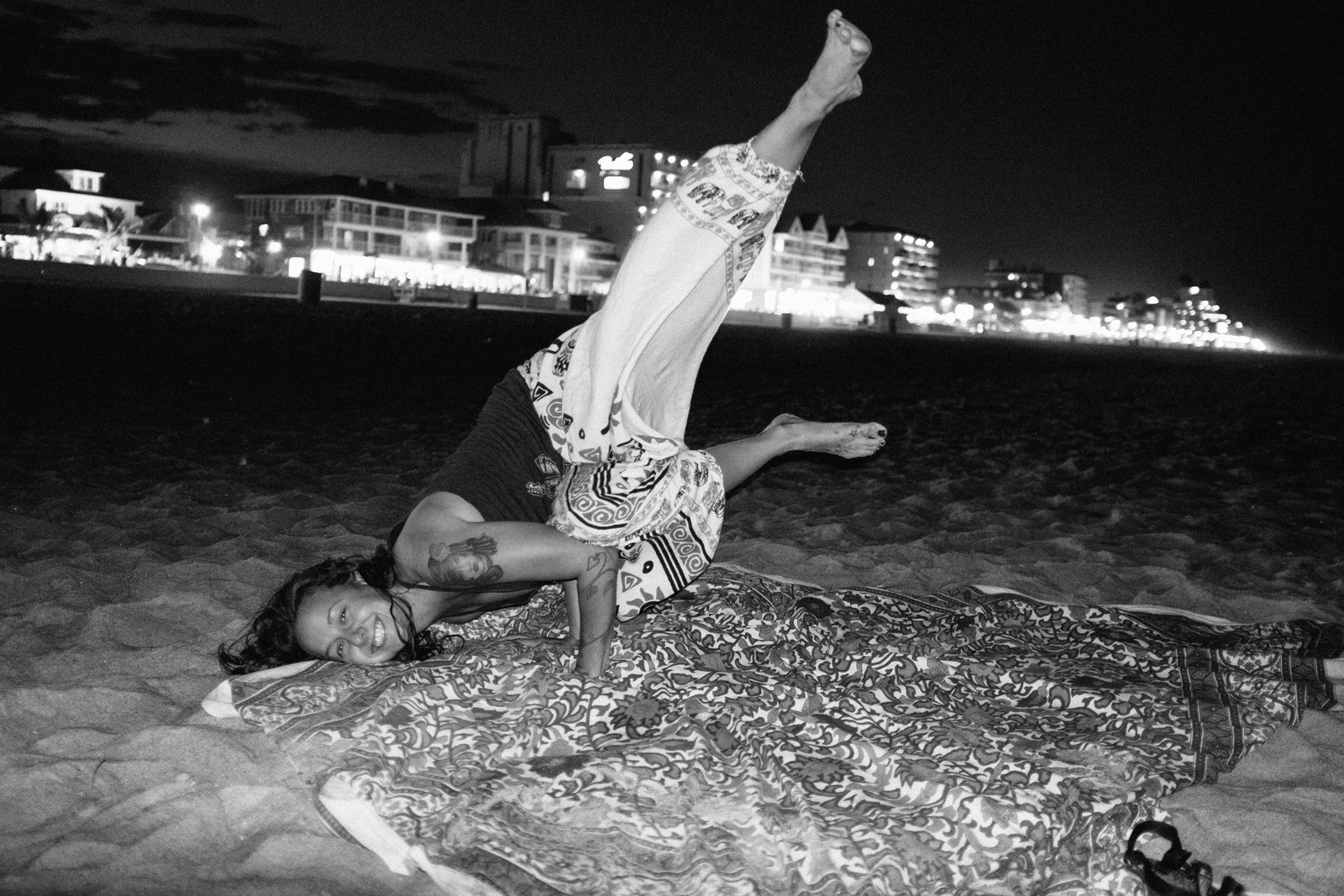 Playful Night at the Beach