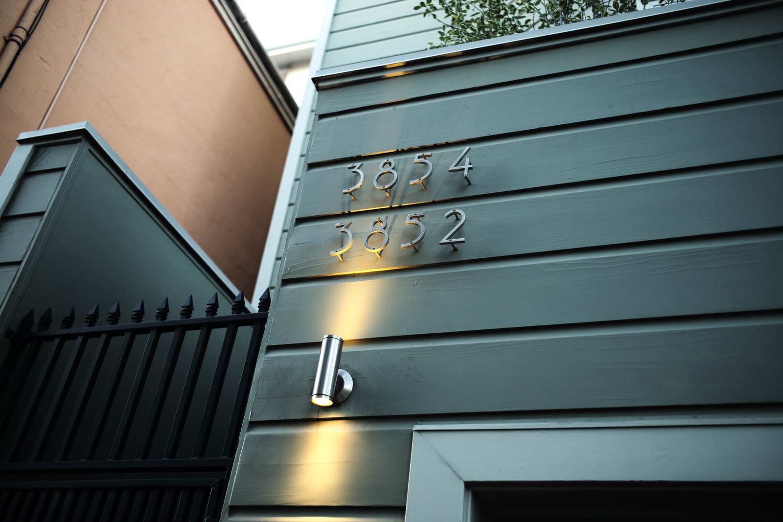 Numbers on a House Facade