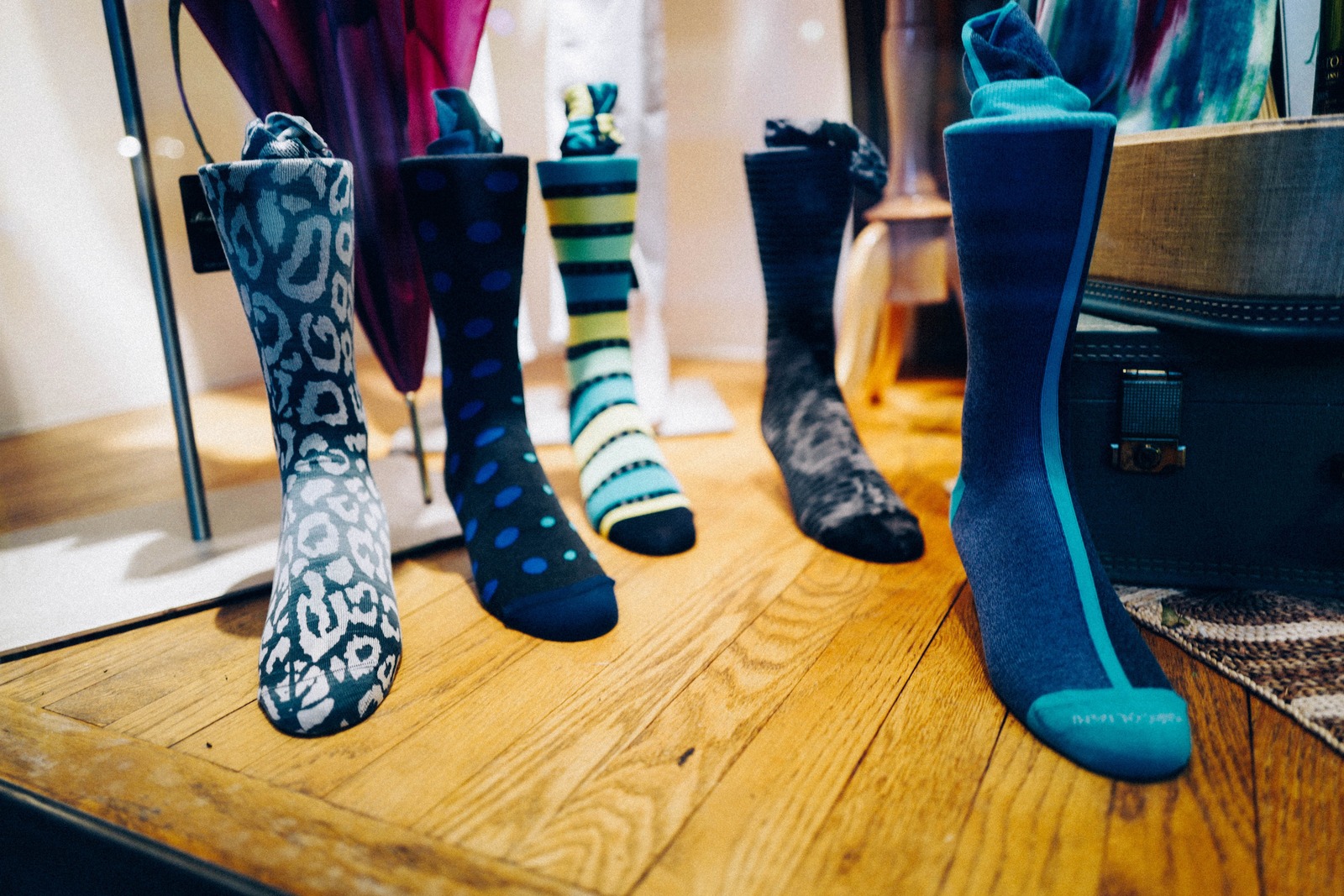 Colorful Socks Display