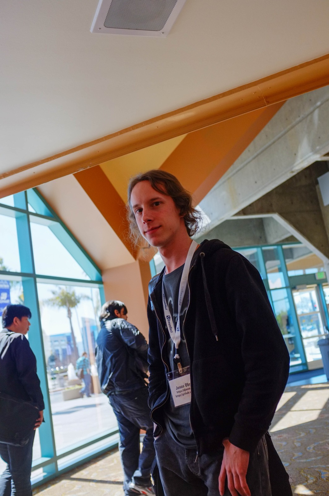 Candid Moment in a Crowded Space