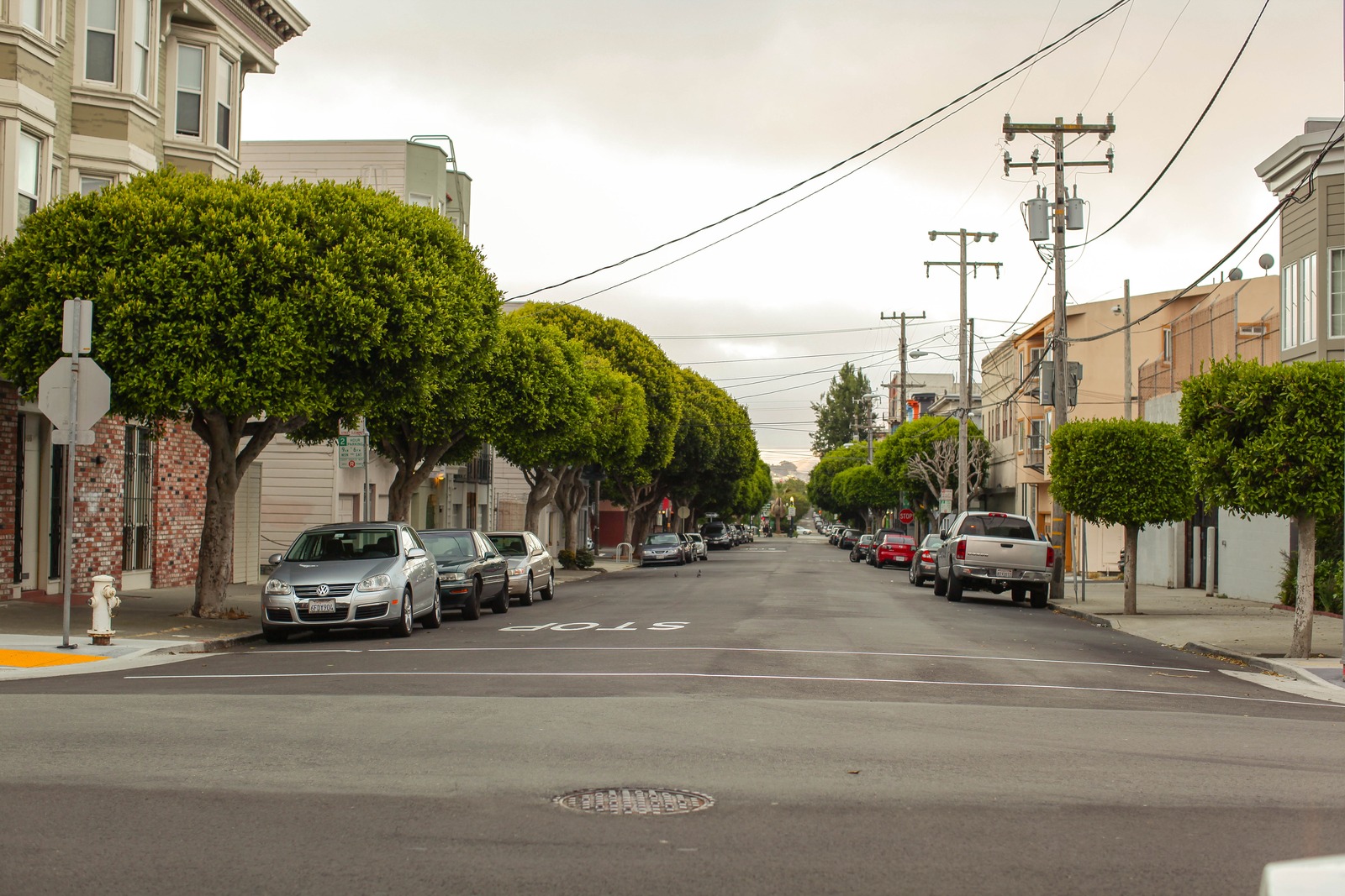 Tranquil Urban Street Scene