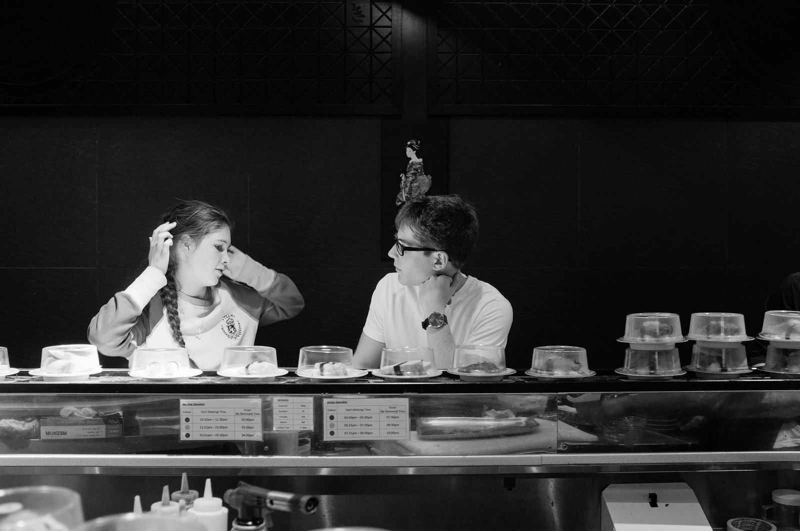 Intimate Sushi Bar Encounter