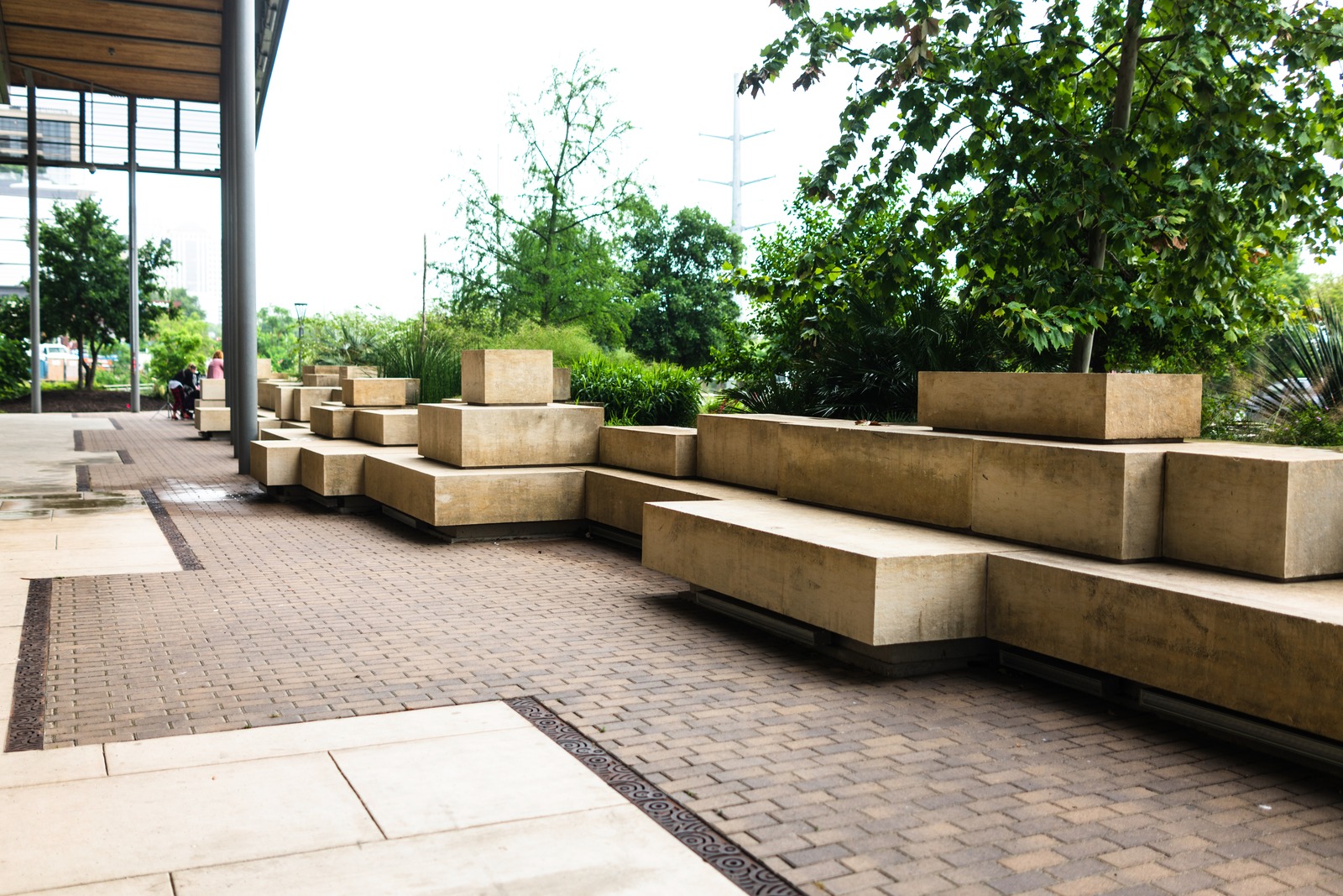 Serene Concrete Lounge