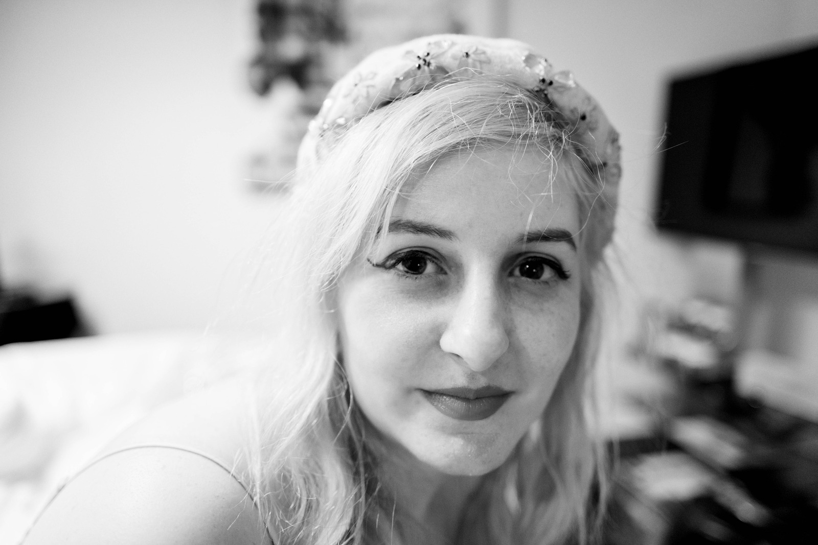 Introspective Moment in Monochrome