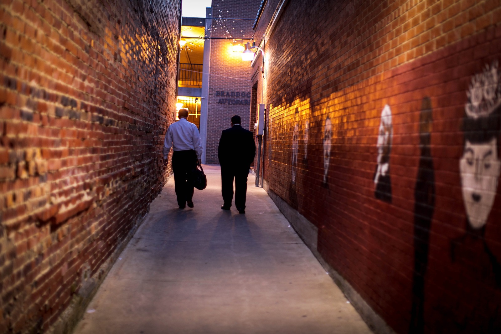 Evening Stroll Through the Alley