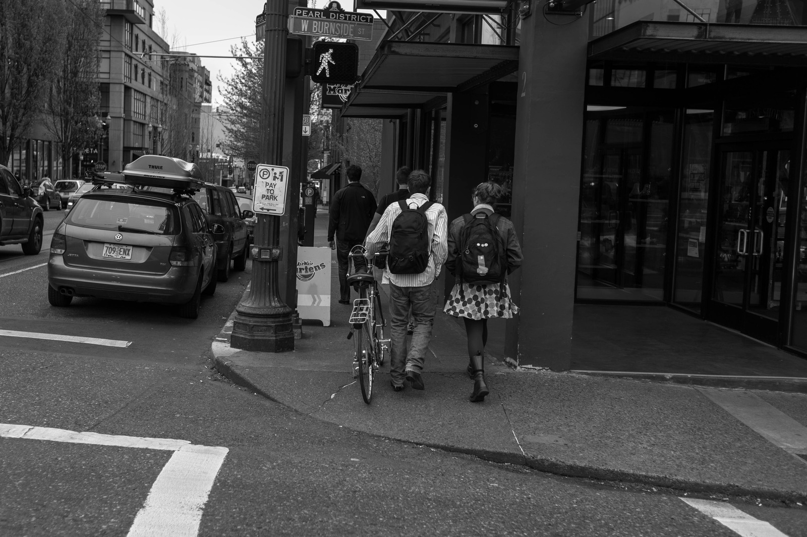 Urban Walkers in Monochrome