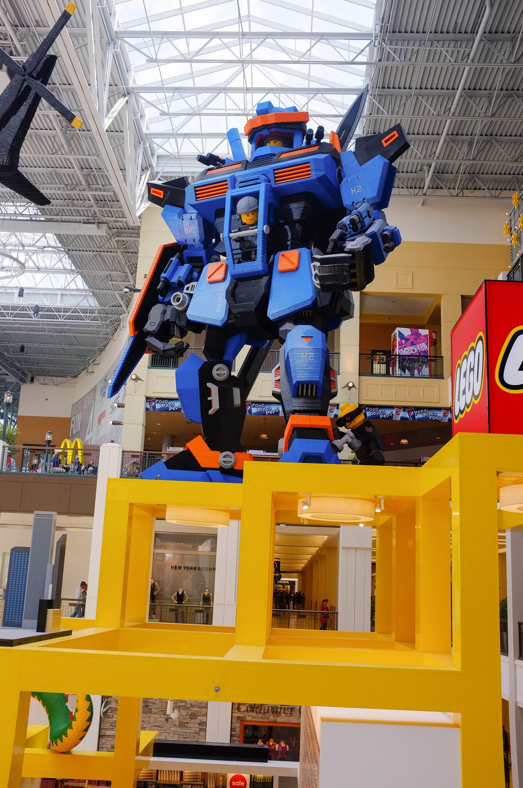 Giant LEGO Mech Display