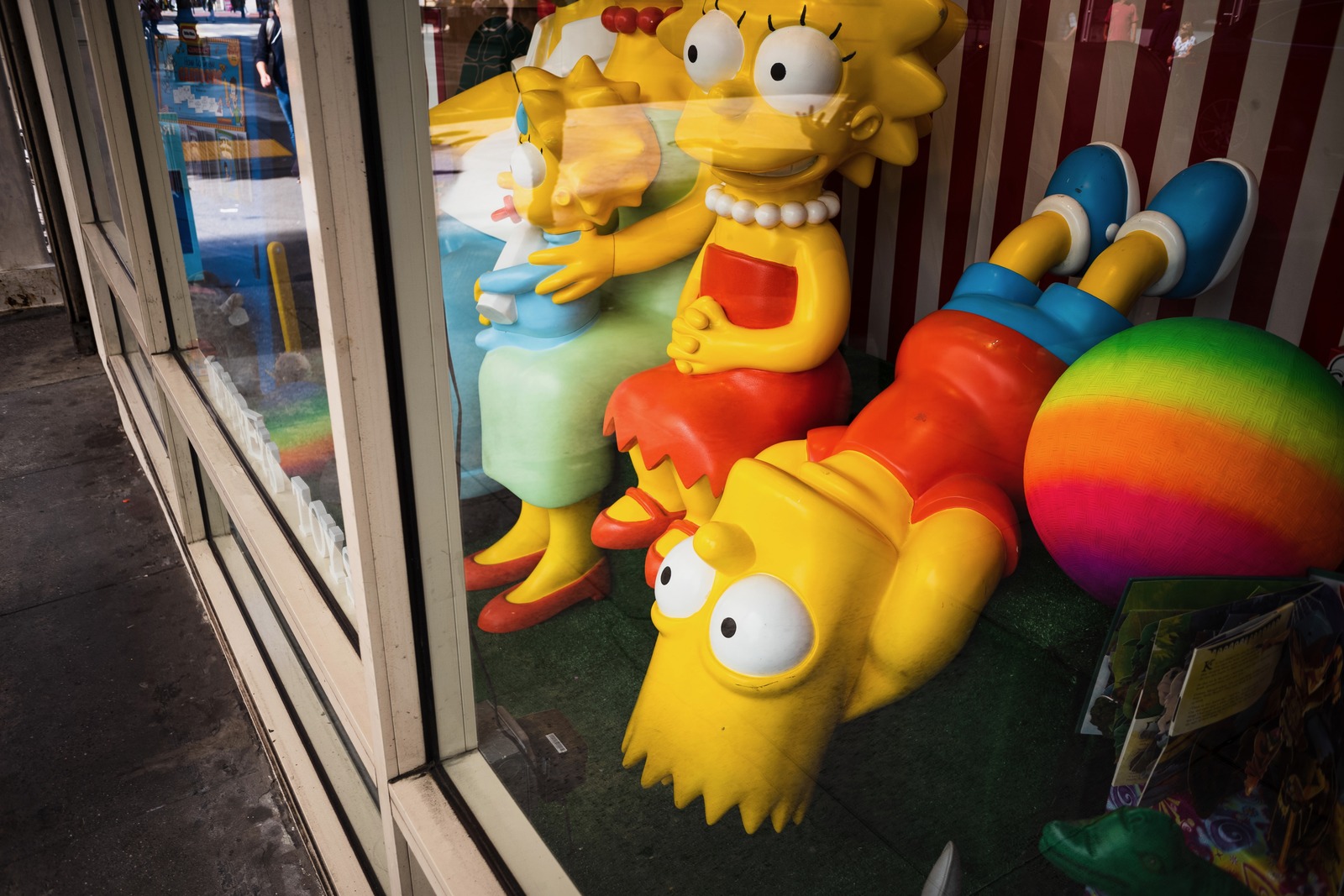 Colorful Cartoon Family Display
