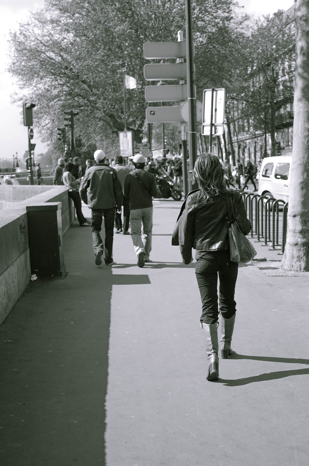Urban Stroll in Monochrome