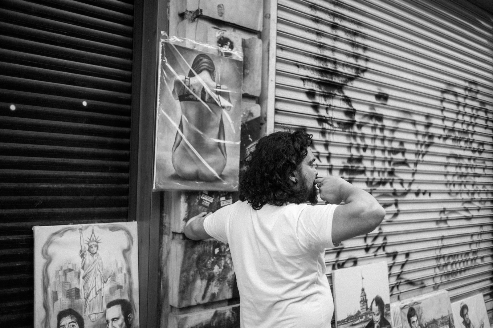 Urban Artistry in Monochrome