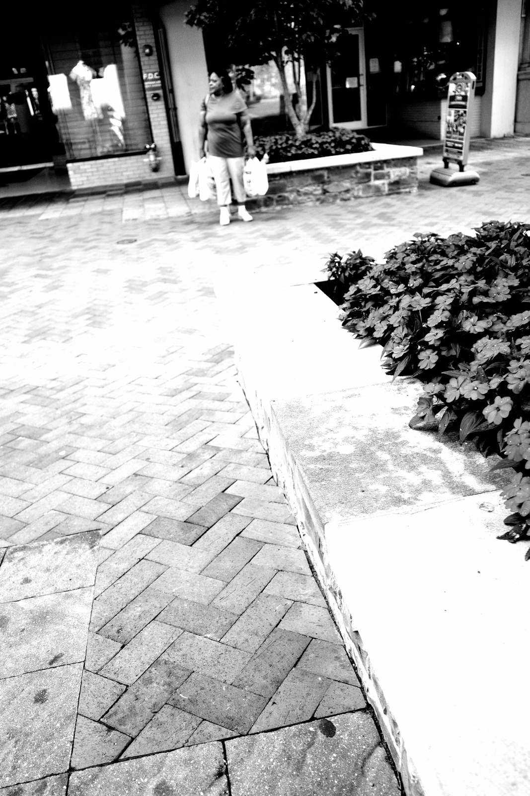 Urban Solitude in Monochrome