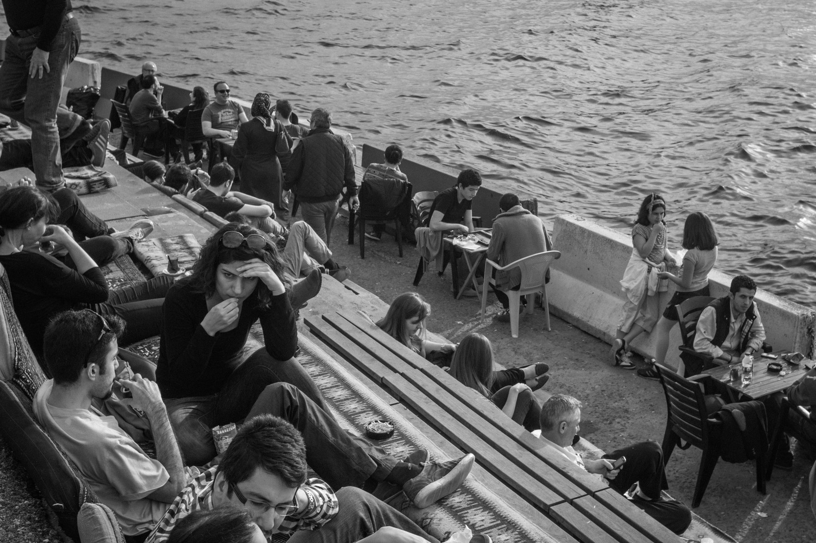 Gathering by the Waterside