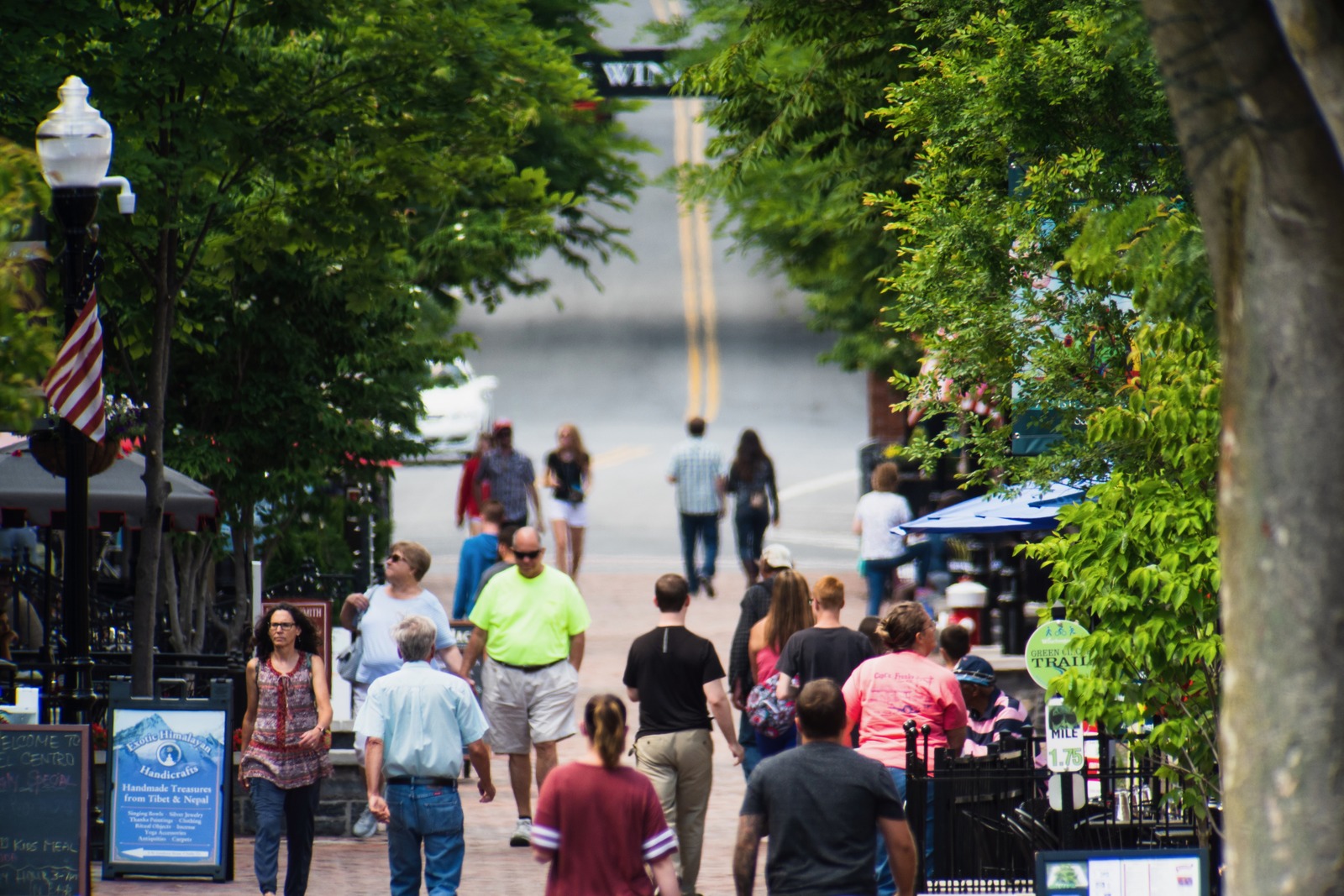 Strolling Through Town