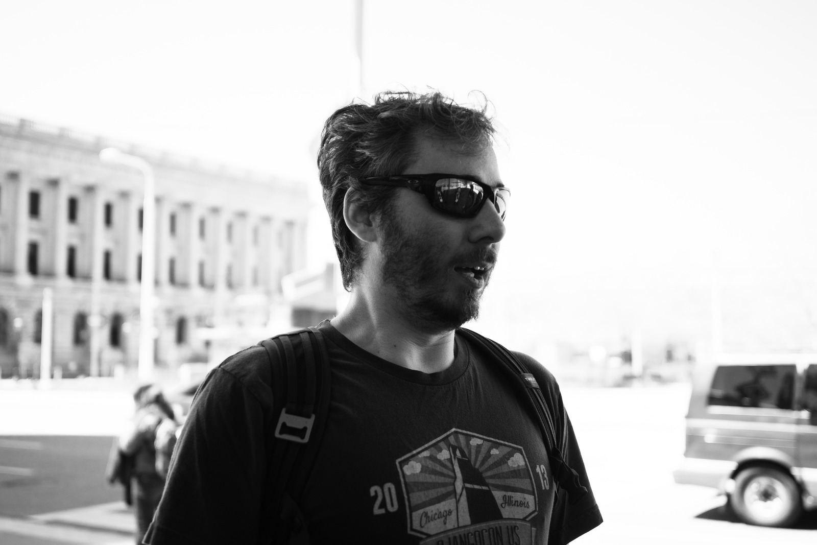 Urban Moment in Monochrome