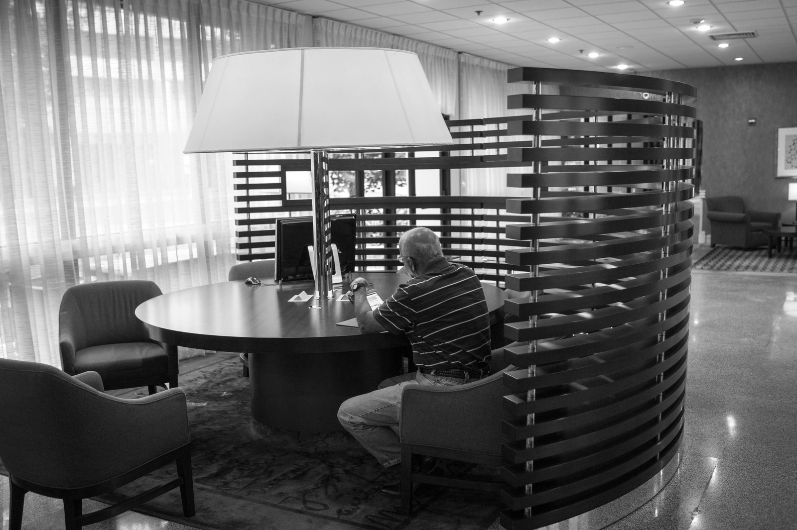 Quiet Reflection in Monochrome