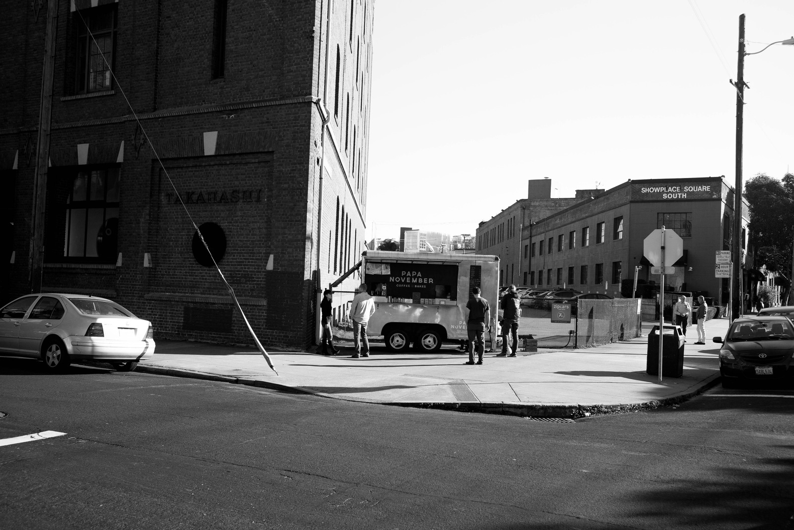 Urban Scene in Monochrome