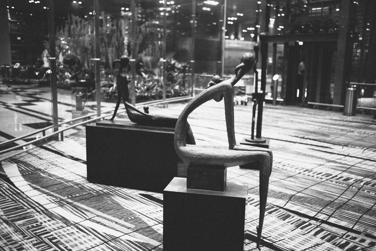 Silent Contemplation in Monochrome