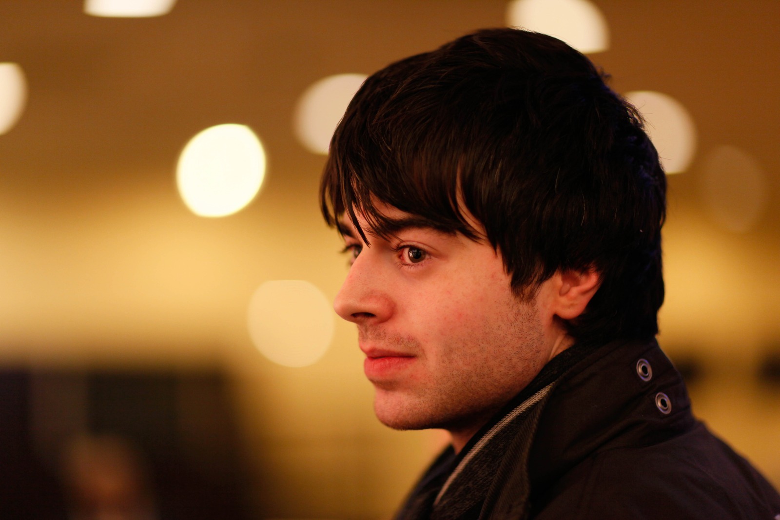 Reflective Gaze in Soft Light