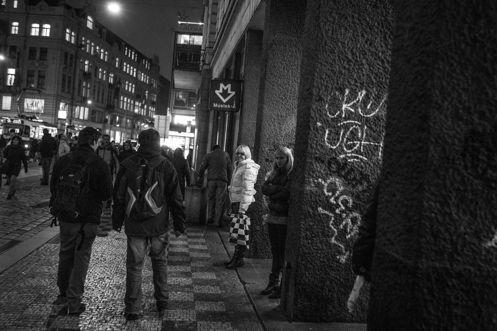 Nighttime Urban Encounter