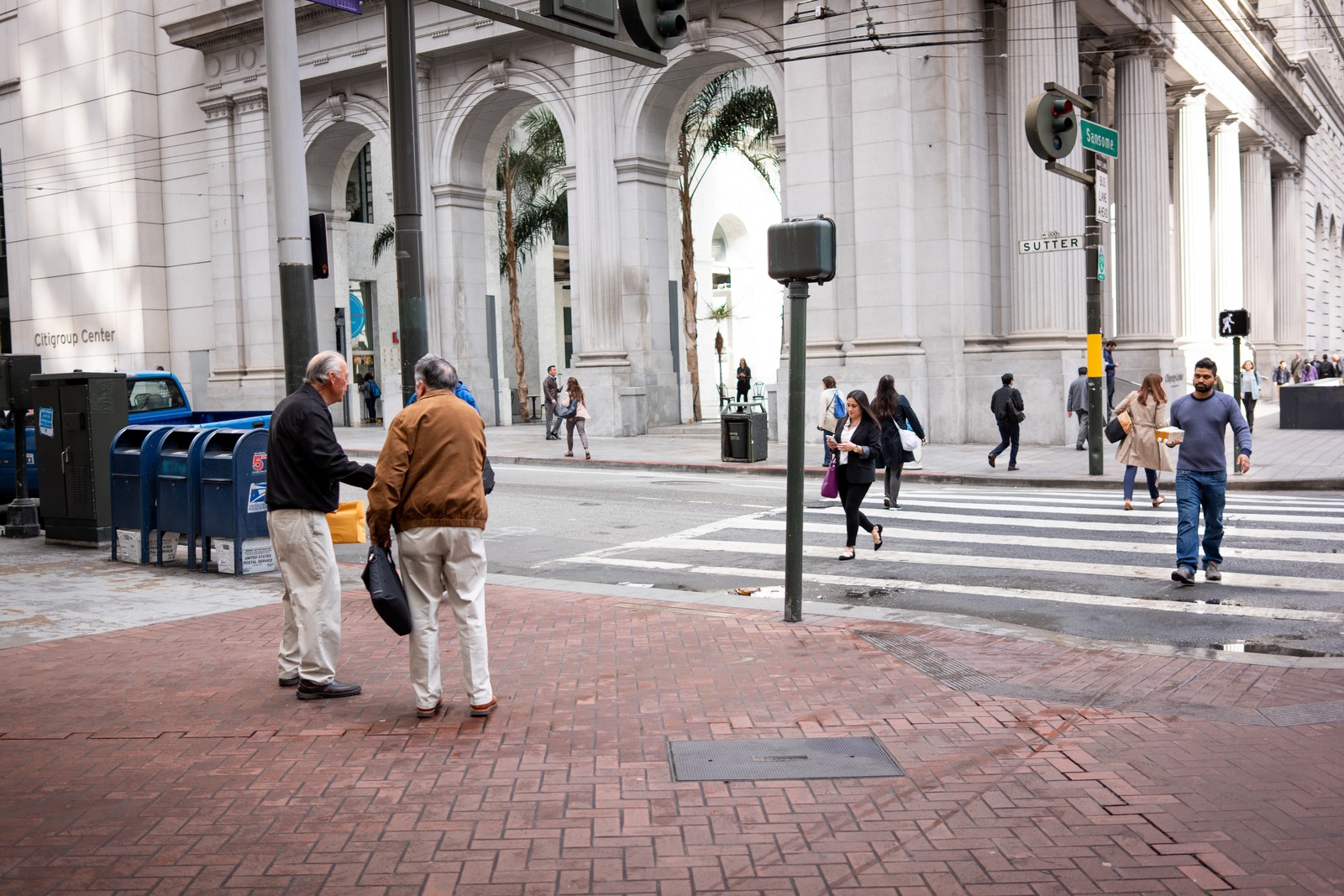 A Moment on the Sidewalk