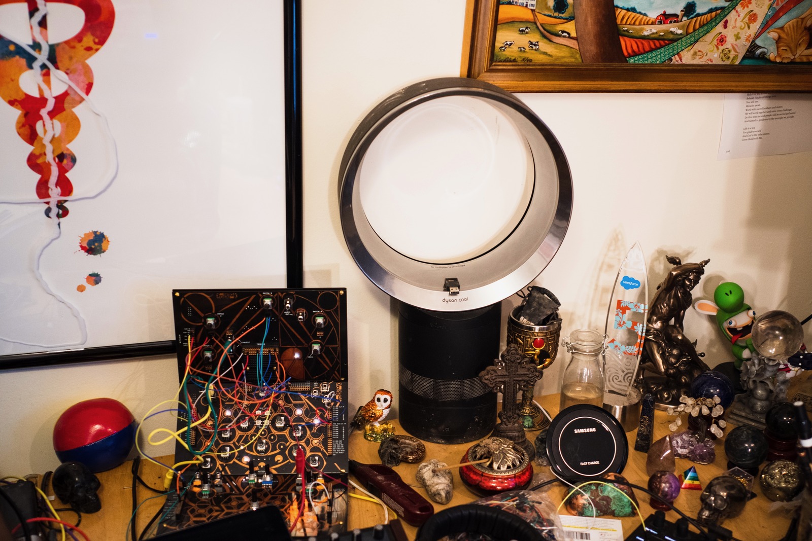 Eclectic Workspace Still Life