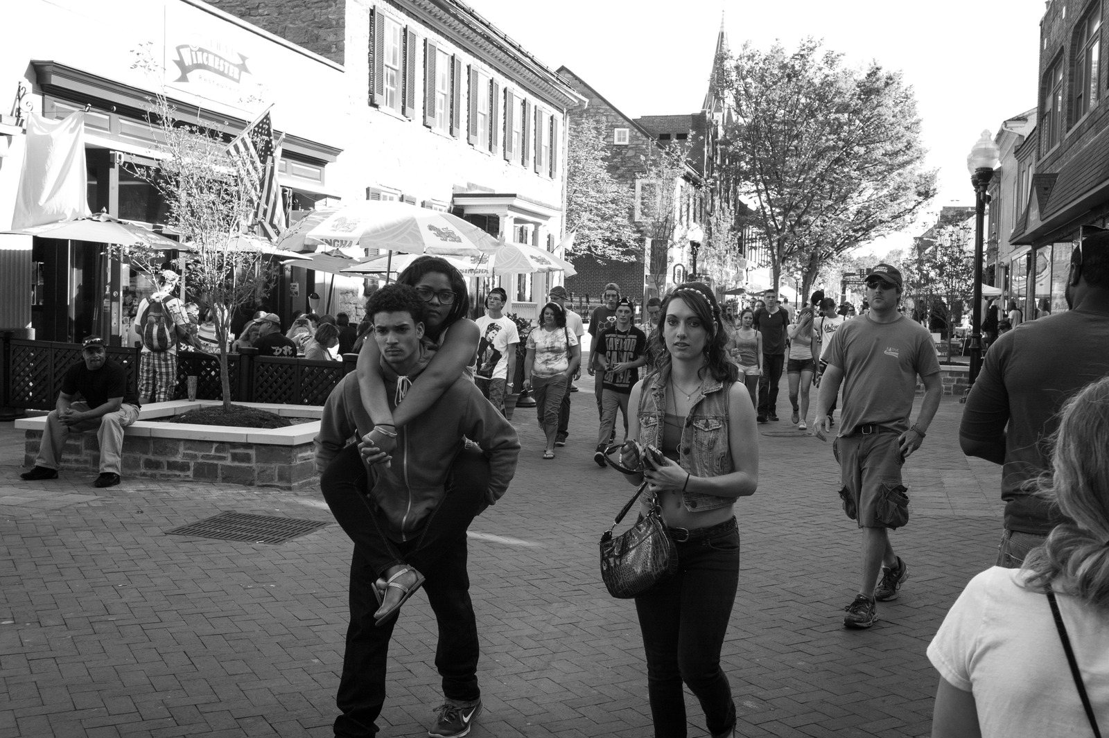 Urban Stroll in Monochrome